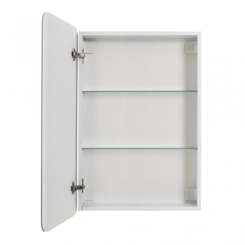 Зеркальный шкаф с LED-подсветкой BelBagno MAR 1A 60 белый в ванную от интернет-магазине сантехники Sanbest