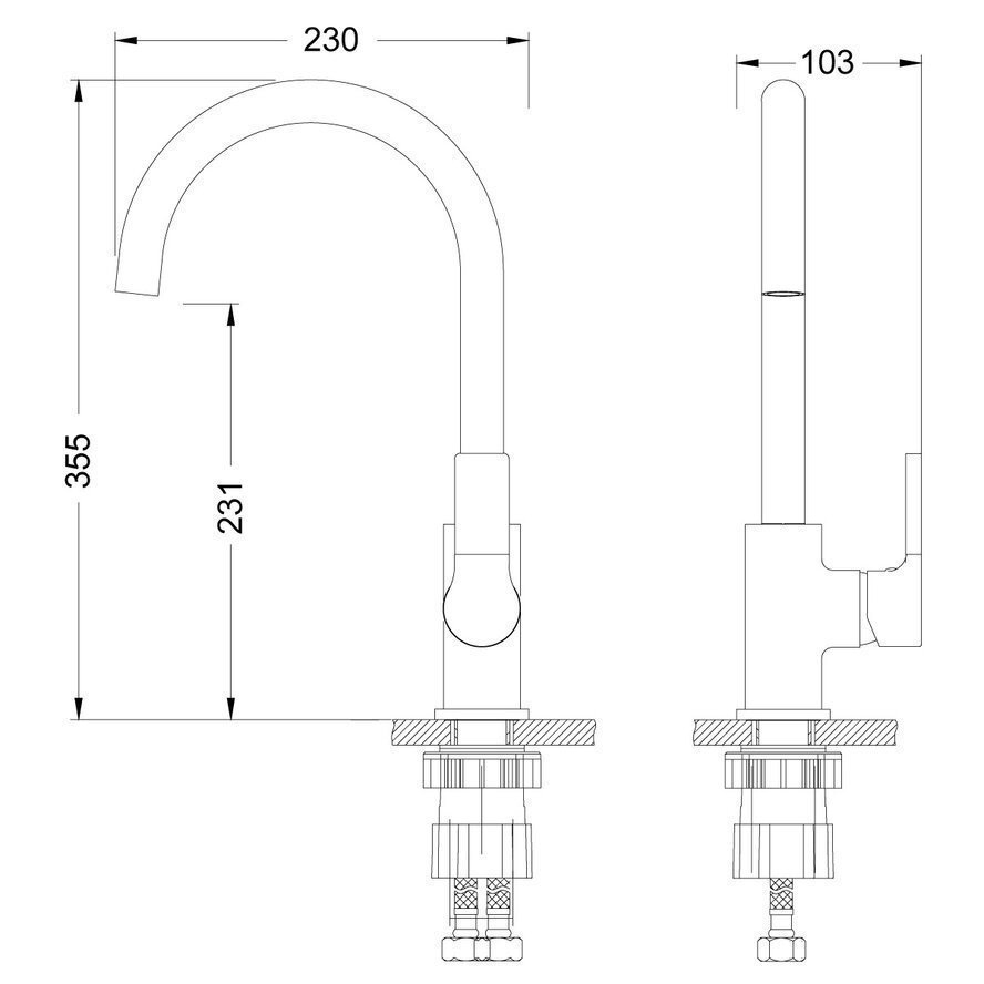 Смеситель для кухни Lemark Aura LM0605C купить в интернет-магазине сантехники Sanbest