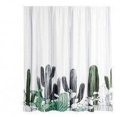 Текстильная шторка для ванной WasserKRAFT Dinkel SC-46101 купить в интернет-магазине сантехники Sanbest