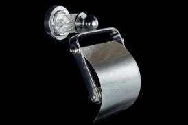 Держатель туалетной бумаги Boheme Murano Cristal 10901-CRST-CH купить в интернет-магазине сантехники Sanbest