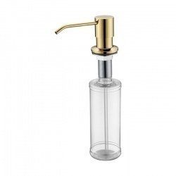Дозатор для жидкого мыла Paulmark Rein D002-G Золото купить в интернет-магазине сантехники Sanbest