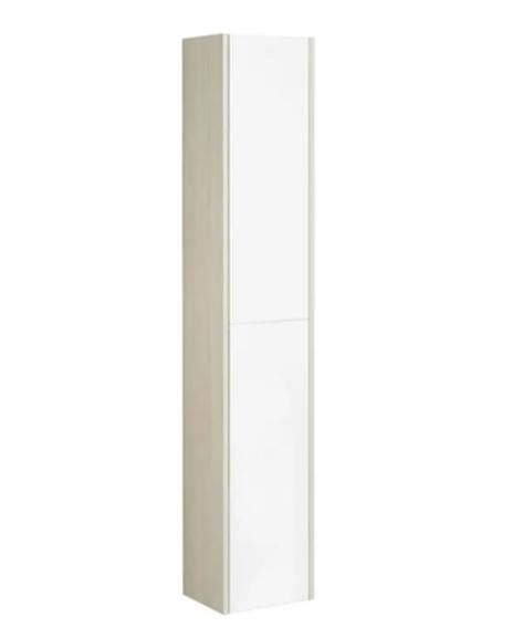 Шкаф-колонна Акватон Йорк 30 белый/ясень фабрик для ванной в интернет-магазине сантехники Sanbest