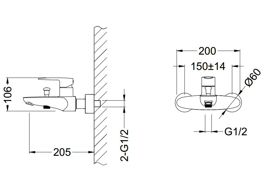 Смеситель для ванны SCHEIN LEAF 48205/8032020 купить в интернет-магазине сантехники Sanbest