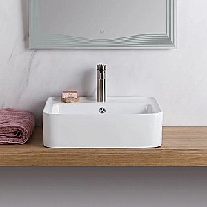 Раковина накладная Belbagno 52 BB1367 белая купить в интернет-магазине Sanbest