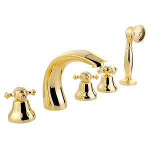 Смеситель для ванны Migliore Prestige 31610 золото купить в интернет-магазине сантехники Sanbest