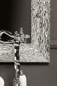 Зеркало Boheme Linea 75 Серебро в ванную от интернет-магазине сантехники Sanbest
