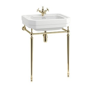 Консоль с раковиной Burlington Victorian B3 1TH золото для ванной в интернет-магазине сантехники Sanbest