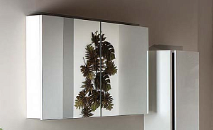 Зеркальный шкаф Armadi Art Vallessi белый глянец 100 в ванную от интернет-магазине сантехники Sanbest