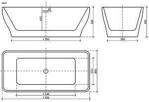 Акриловая ванна Sancos Neo 170х80 FB09 белая купить в интернет-магазине Sanbest