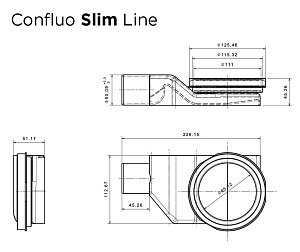 Душевой трап Pestan Confluo Slim Line 650+ купить в интернет-магазине Sanbest