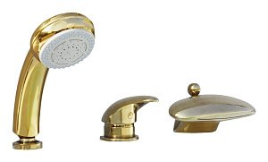 Смеситель на борт ванны RAV-Slezak DUNAJ D470.5SZ золото купить в интернет-магазине сантехники Sanbest