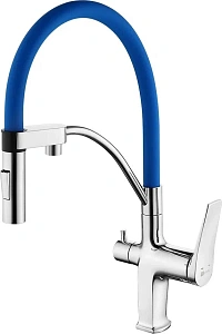 Смеситель для кухни Lemark Comfort LM3074C-Blue купить в интернет-магазине сантехники Sanbest