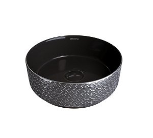 Раковина Grossman Color GR-5010SBR серебро/черная купить в интернет-магазине Sanbest