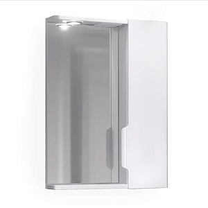 Зеркало со шкафом Jorno Moduo Mod.03.50/W 49,8x70 в ванную от интернет-магазине сантехники Sanbest