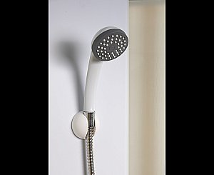 Душевая кабина Niagara "Promo", асимметричный поддон, тропический душ, профиль белый, 100x80x215 см купить в интернет-магазине Sanbest