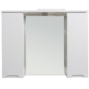 Зеркало со шкафом Rush Pioneer 90 PIM79290W белый в ванную от интернет-магазине сантехники Sanbest