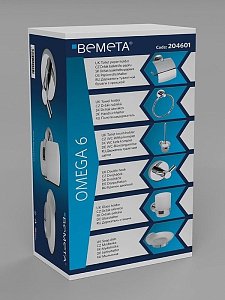 Набор аксессуаров Bemeta Omega 6 204601 хром купить в интернет-магазине сантехники Sanbest