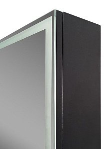 Зеркальный шкаф с подсветкой Art&Max TECHNO AM-Tec-600-800-1D-DS-F-Nero в ванную от интернет-магазине сантехники Sanbest