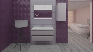 Мебель для ванной Valente Versante New 80 белая для ванной в интернет-магазине Sanbest