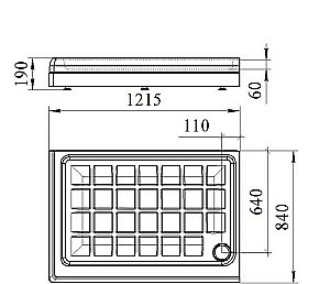 Душевой поддон Радомир Верчелли 122х84 белый купить в интернет-магазине Sanbest