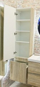 Шкаф подвесной Art&Max TECHNO 40 дуб Бомонд Лофт/петли справа для ванной в интернет-магазине сантехники Sanbest