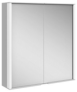 Зеркальный шкаф KEUCO Royal Match 12801171301 65 серебро/белое стекло в ванную от интернет-магазине сантехники Sanbest