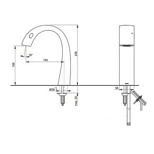 Смеситель для раковины TOTO NEOREST FAUCET SPOUT TLP01701R хром купить в интернет-магазине сантехники Sanbest