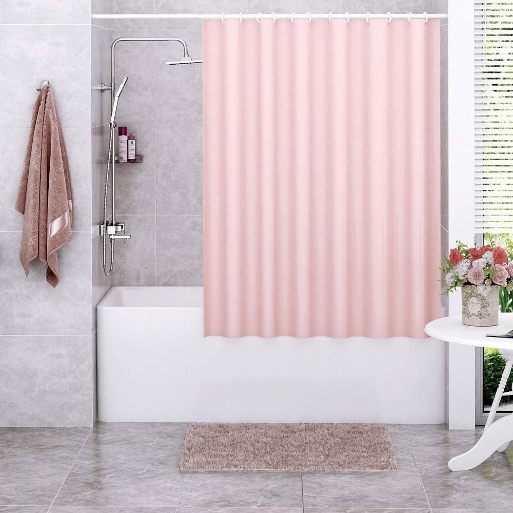 Текстильная шторка для ванной WasserKRAFT Oder SC-30401 купить в интернет-магазине сантехники Sanbest
