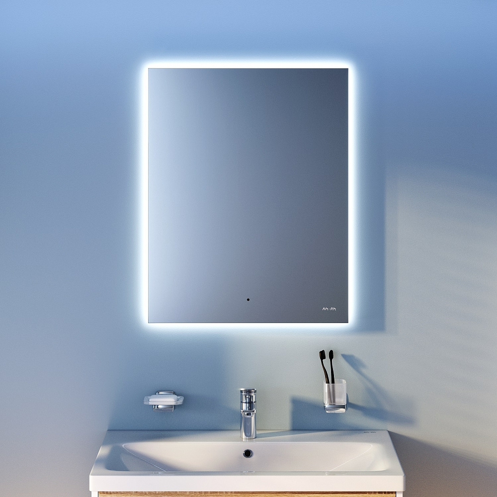 Зеркало с Led подсветкой AM.PM X-Joy M85MOX10551S 55 в ванную от интернет-магазине сантехники Sanbest