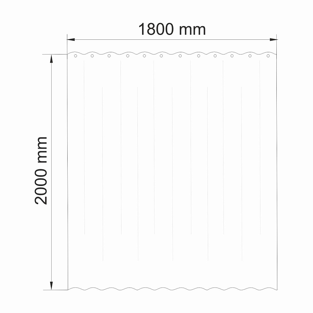 Текстильная шторка для ванны WasserKRAFT Ammer SC-70103 купить в интернет-магазине сантехники Sanbest