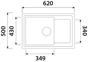 Мойка кухонная Kaiser KGMK-6250-SB песочный мрамор купить в интернет-магазине сантехники Sanbest