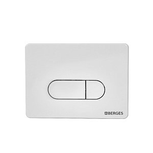 Кнопка для инсталляции BERGES NOVUM D1 белая купить в интернет-магазине сантехники Sanbest
