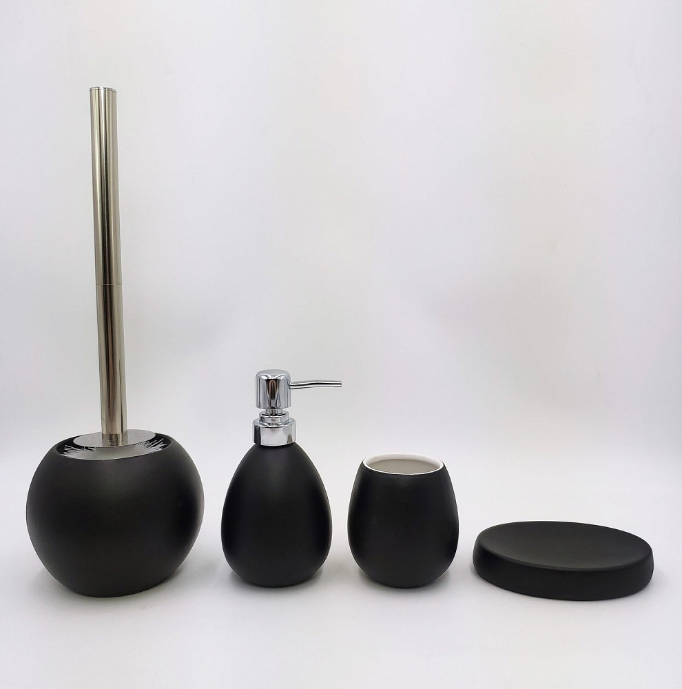 Керамический набор для ванной Gid BL-spray 50 33397 чёрный купить в интернет-магазине сантехники Sanbest