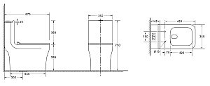 Унитаз моноблок WeltWasser WW GLANBACH 001 GL-WT купить в интернет-магазине Sanbest