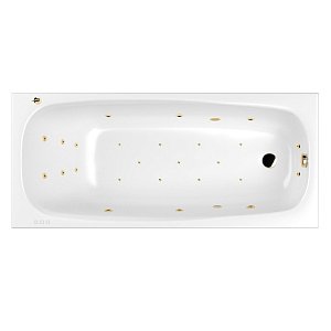 Ванна с гидромассажем WhiteCross LAYLA ULTRA 180x80 белая/золото купить в интернет-магазине Sanbest