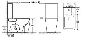 Унитаз-компакт Grossman Style GR-4472S купить в интернет-магазине Sanbest