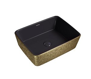 Раковина Grossman Color GR-3016GBL золото/черная купить в интернет-магазине Sanbest