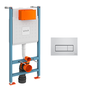 Инсталляция для унитаза Vitra Core 800-1875 с кнопкой хром купить в интернет-магазине сантехники Sanbest