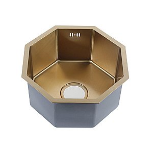 Мойка кухонная Melana Octavia Profline D400G золото купить в интернет-магазине сантехники Sanbest