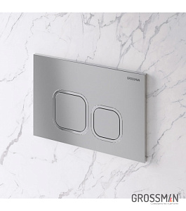 Инсталляция для унитаза Grossman Cosmo 97.02.110 с кнопкой хром матовый купить в интернет-магазине сантехники Sanbest