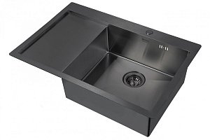 Мойка кухонная Zorg Inox PVD 7851-R Черная купить в интернет-магазине сантехники Sanbest