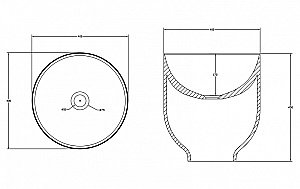 Раковина накладная ABBER Stein AS2618 40 белая матовая купить в интернет-магазине Sanbest
