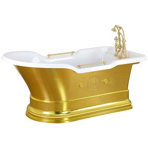 Ванна Migliore IMPERO PODIUM 26351 180х87 белая/золото купить в интернет-магазине Sanbest