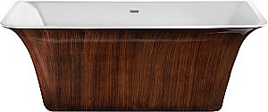 Ванна акриловая Lagard Evora lgd-evr-bw 160.5х77 белая,коричневая купить в интернет-магазине Sanbest