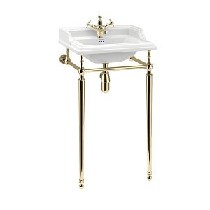 Консоль с раковиной Burlington Classic B20 1TH золото для ванной в интернет-магазине сантехники Sanbest