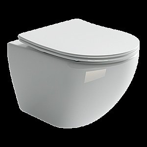 Унитаз подвесной Ceramica Nova Metropol CN4002_1001CH_1000 безободковый, с крышкой микролифт, с инсталляцией и кнопкой хром купить в интернет-магазине Sanbest