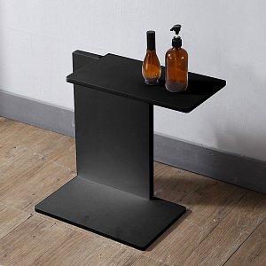 Столик для ванной комнаты Abber STEIN AS1636MB черный матовый купить в интернет-магазине сантехники Sanbest