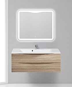 Тумба с раковиной Belbagno MARINO 120 подвесная Rovere Bianco для ванной в интернет-магазине Sanbest