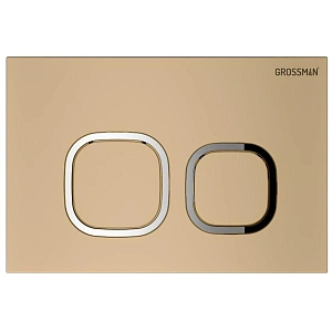 Кнопка для инсталляции Grossman Cosmo 700.K31.02.310.310 золото матовое купить в интернет-магазине сантехники Sanbest