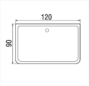 Душевой поддон River WEMOR 120/90/24 S купить в интернет-магазине Sanbest